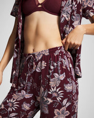 Piped Crop Pajama Pants