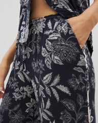 Piped Crop Pajama Pants