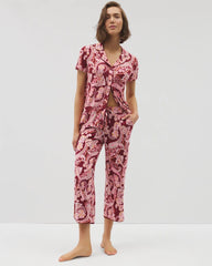 Piped Crop Pajama Pants