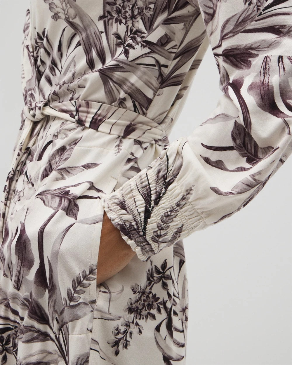Long-Sleeve Short Robe