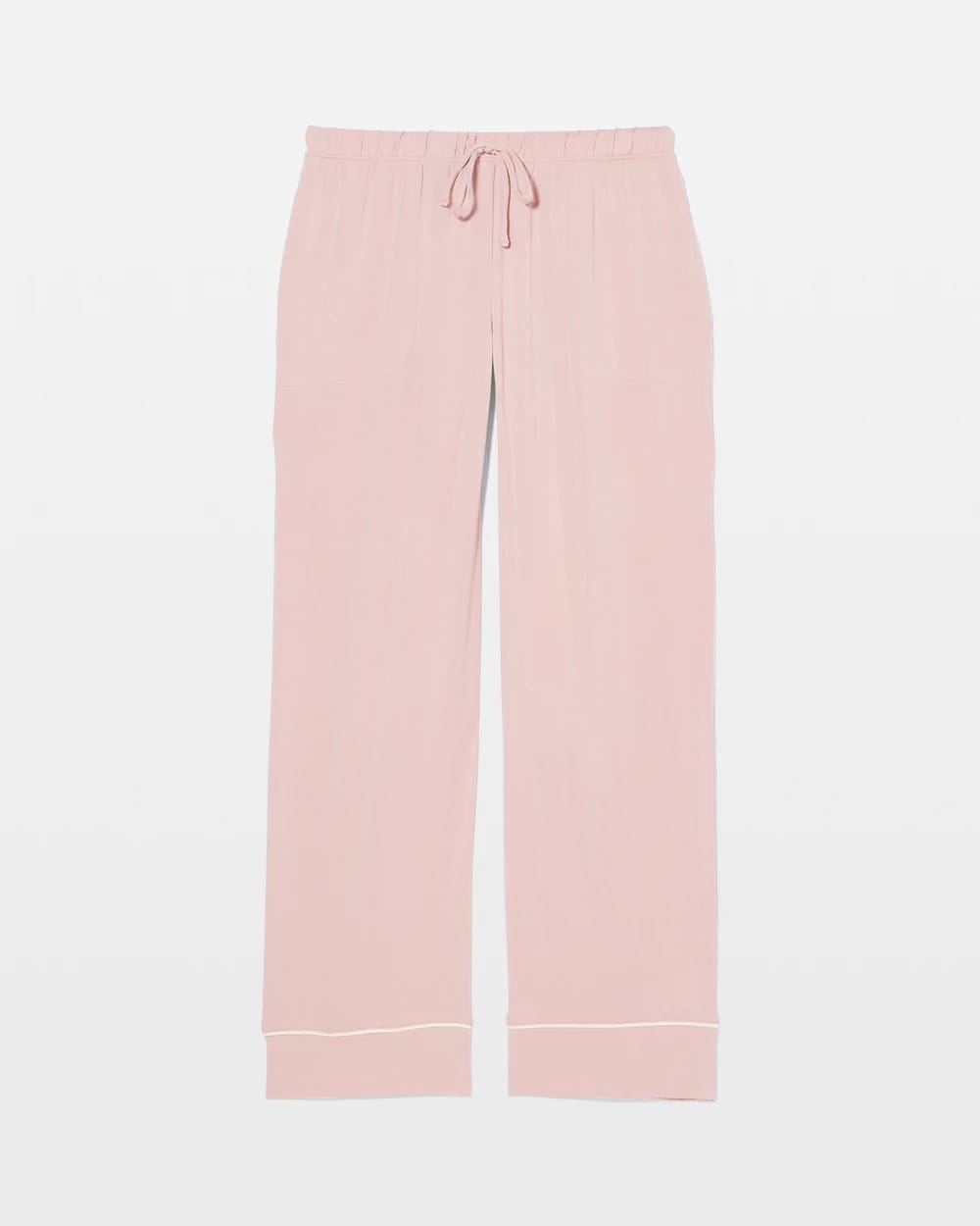 Solid Piped Pajama Pant