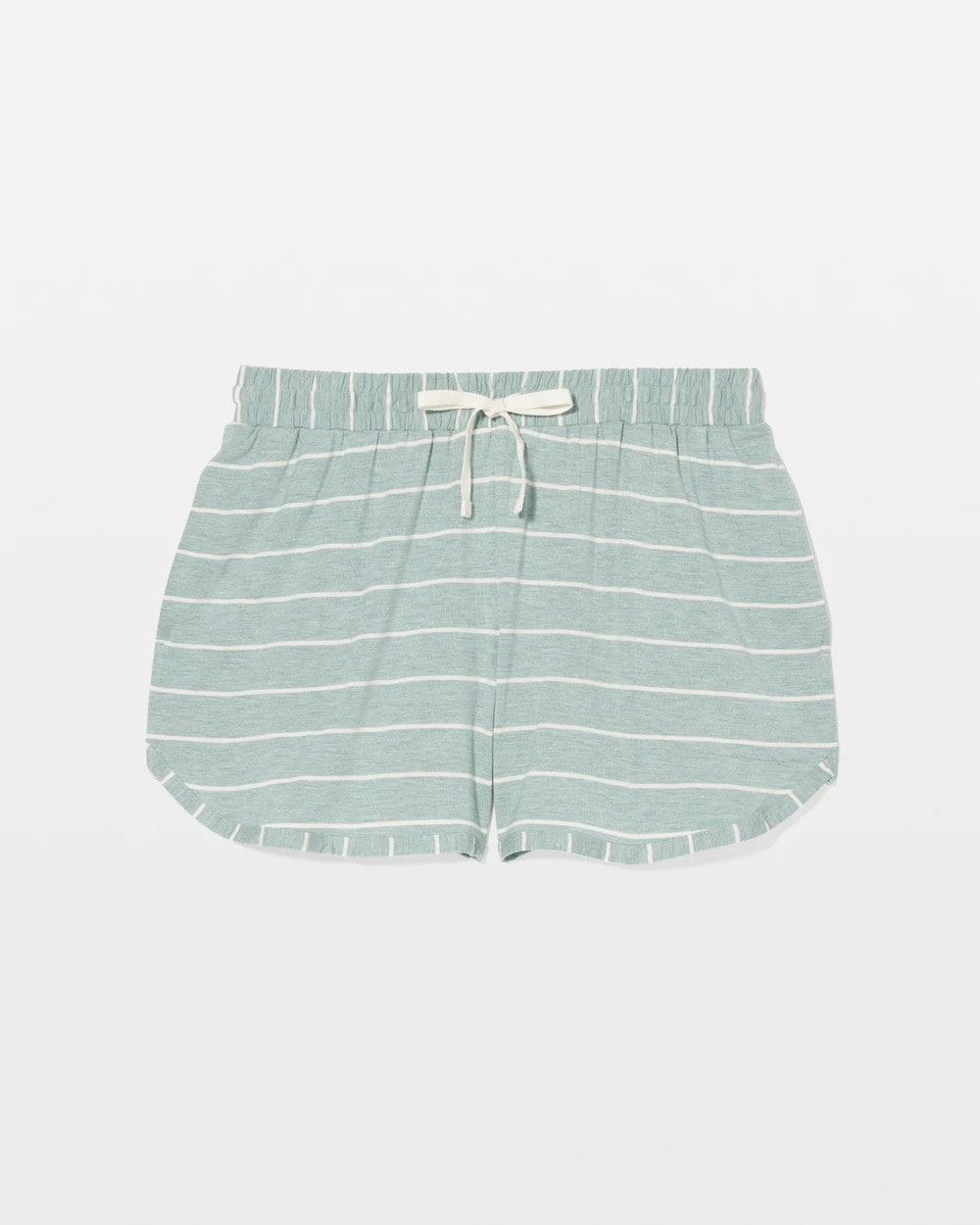 Curved Hem Pajama Shorts