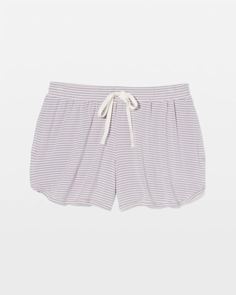 Curved Hem Pajama Shorts