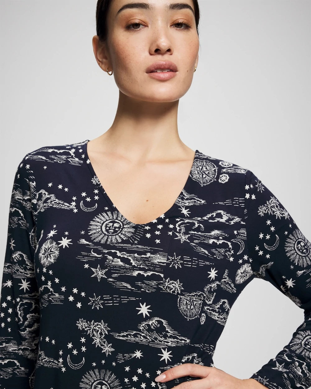 Long-Sleeve Sleepshirt