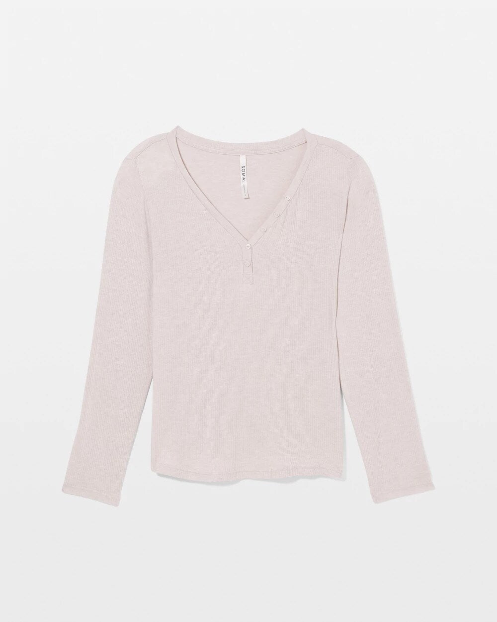 Long-Sleeve Pajama Henley