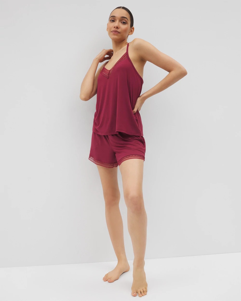 Geo Lace Pajama Short