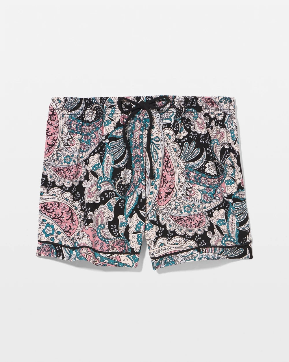 Relaxed Piped Pajama Short