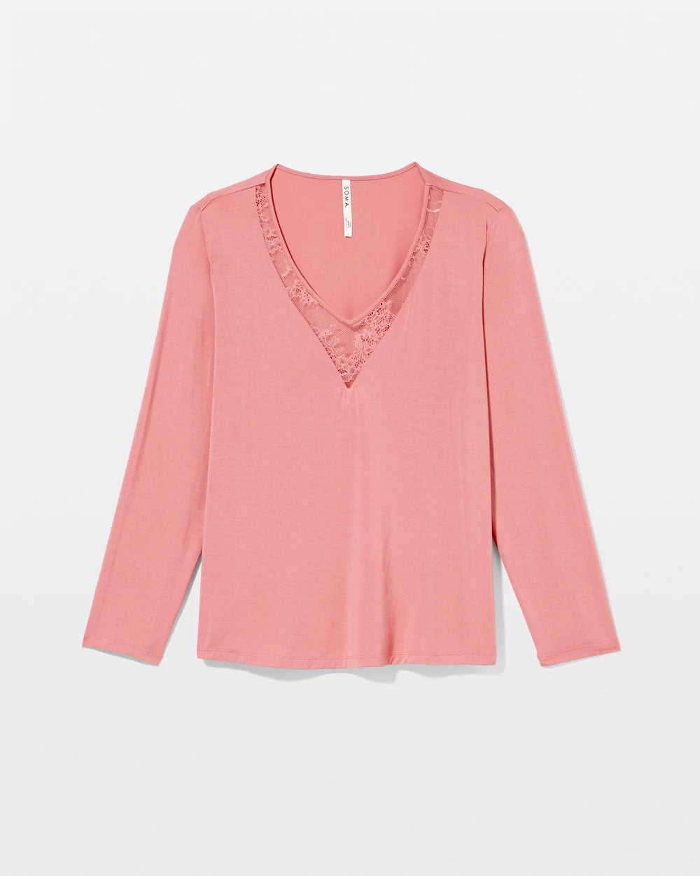 Lace Long Sleeve Pajama Top