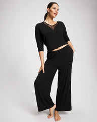 Lace Relaxed Wide Leg Pajama Pant