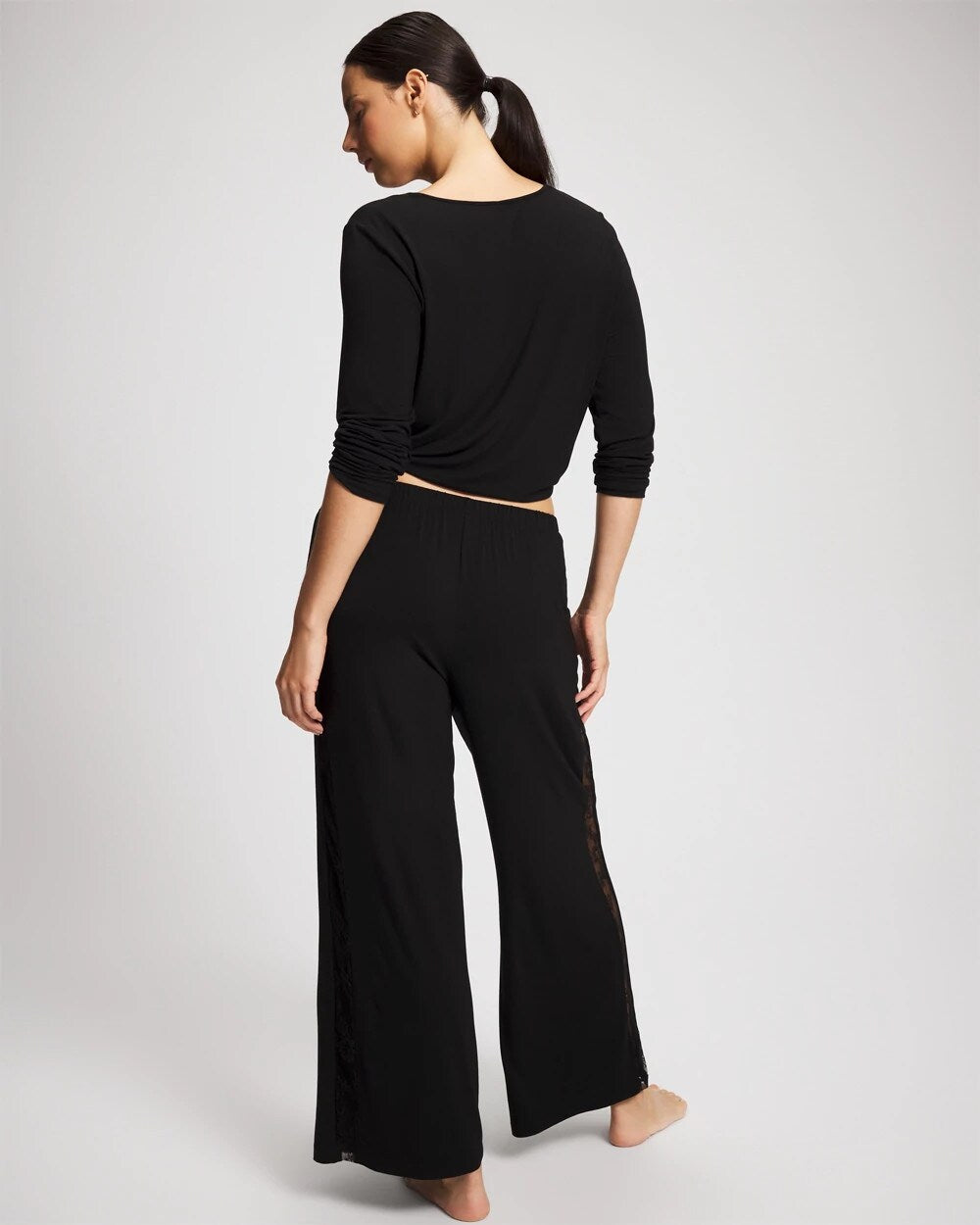 Lace Relaxed Wide Leg Pajama Pant