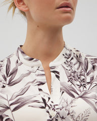 Short-Sleeve Button-Front Pajama Top