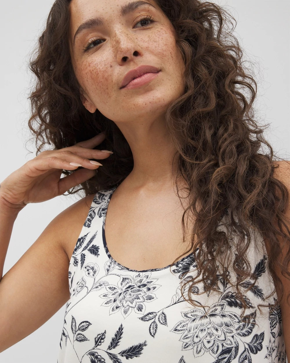 Pajama Tank With Piping