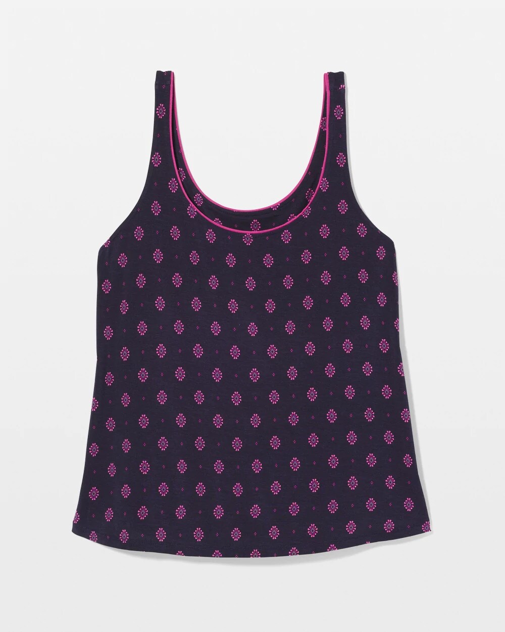 Pajama Tank With Piping