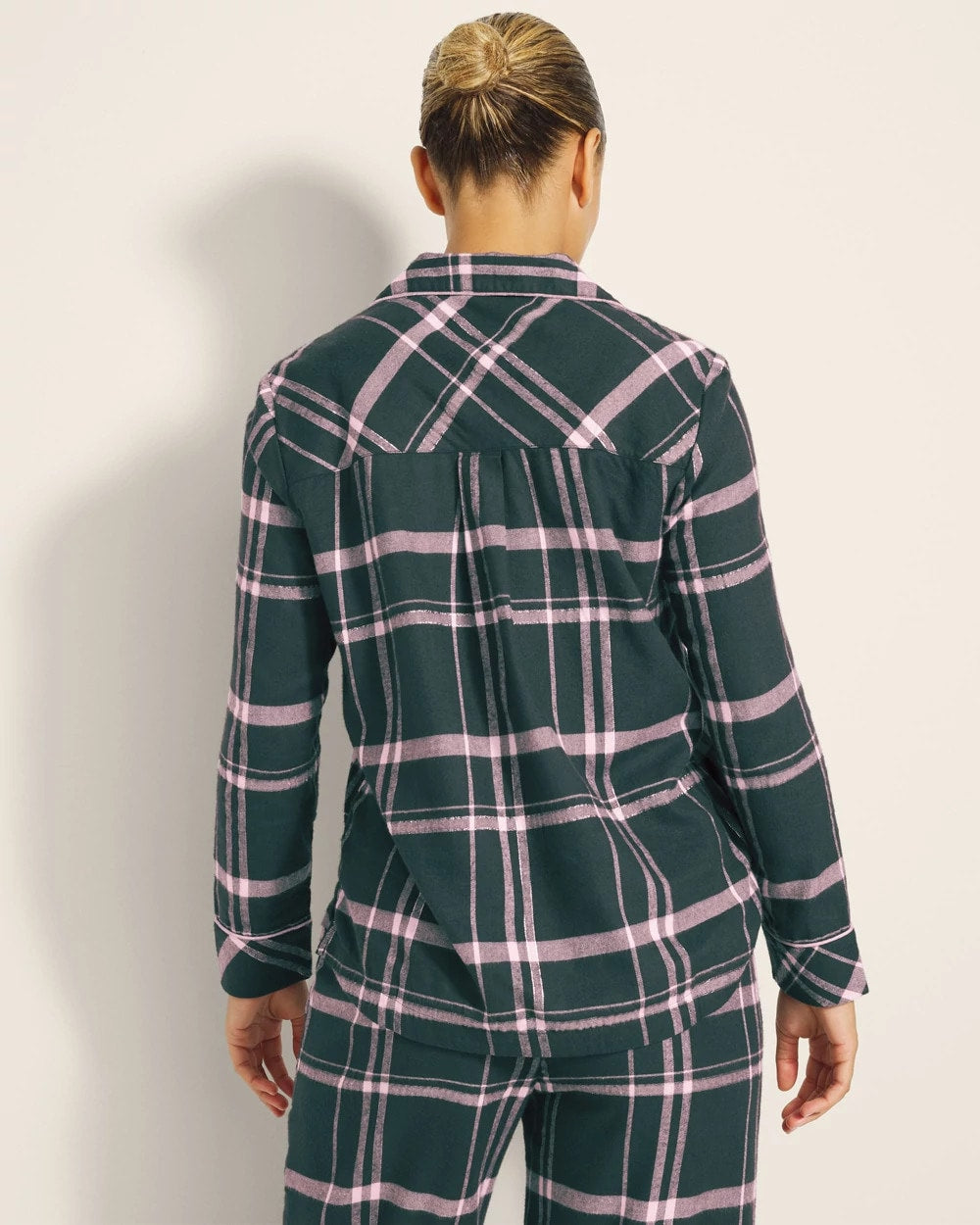 Super Soft Long-Sleeve Notch Collar Pajama Top