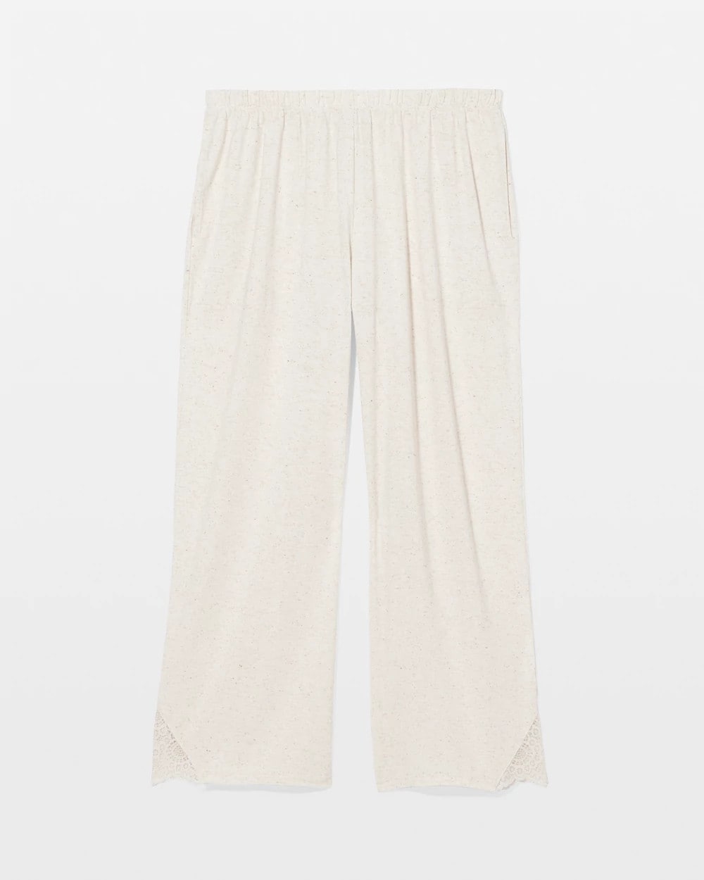 Slub Wide Leg Pajama Crop