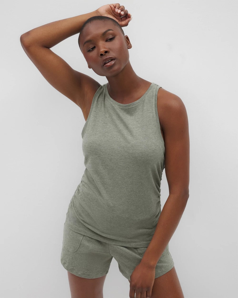 Ruched Pajama Tank