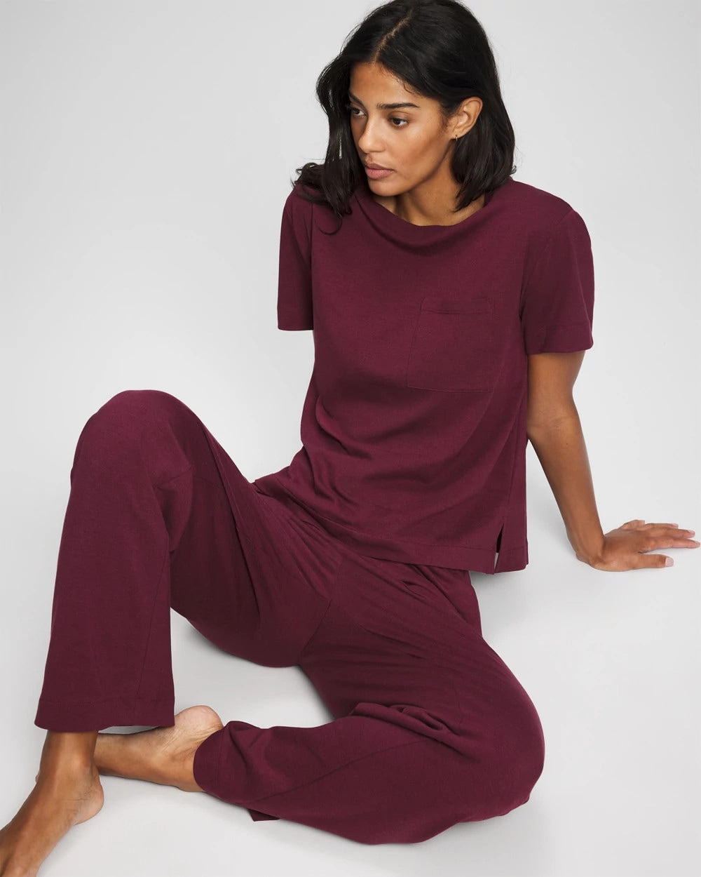 Short-Sleeve Pocket Pajama Tee