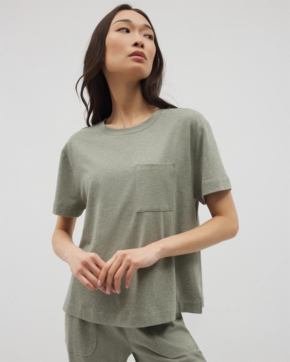 Short-Sleeve Pocket Pajama Tee