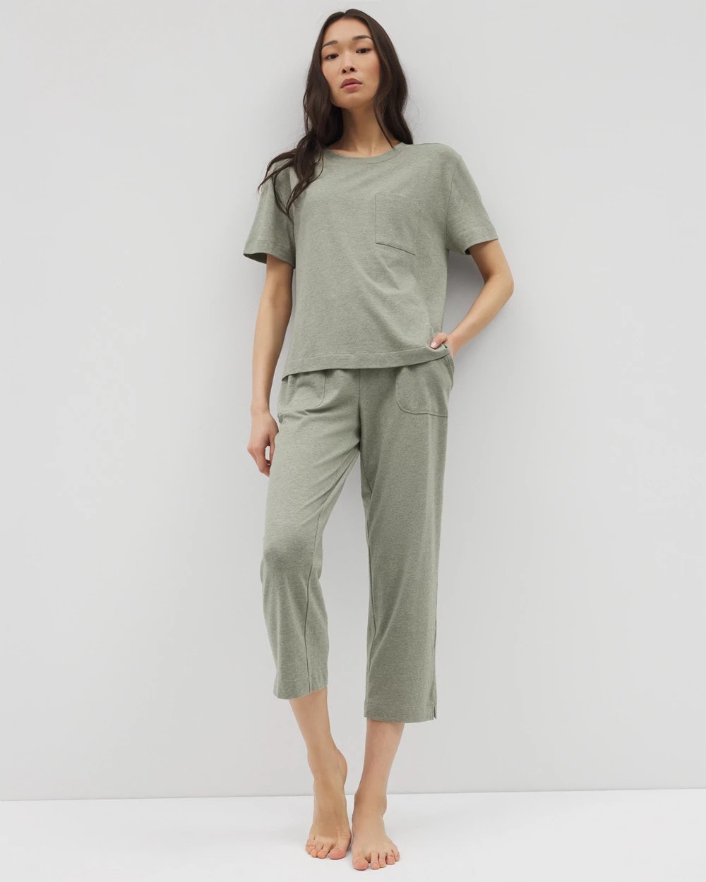 Short-Sleeve Pocket Pajama Tee