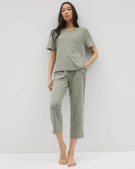 Short-Sleeve Pocket Pajama Tee