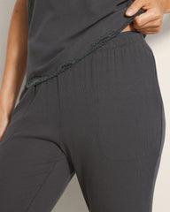 Rib Ankle Pajama Pants