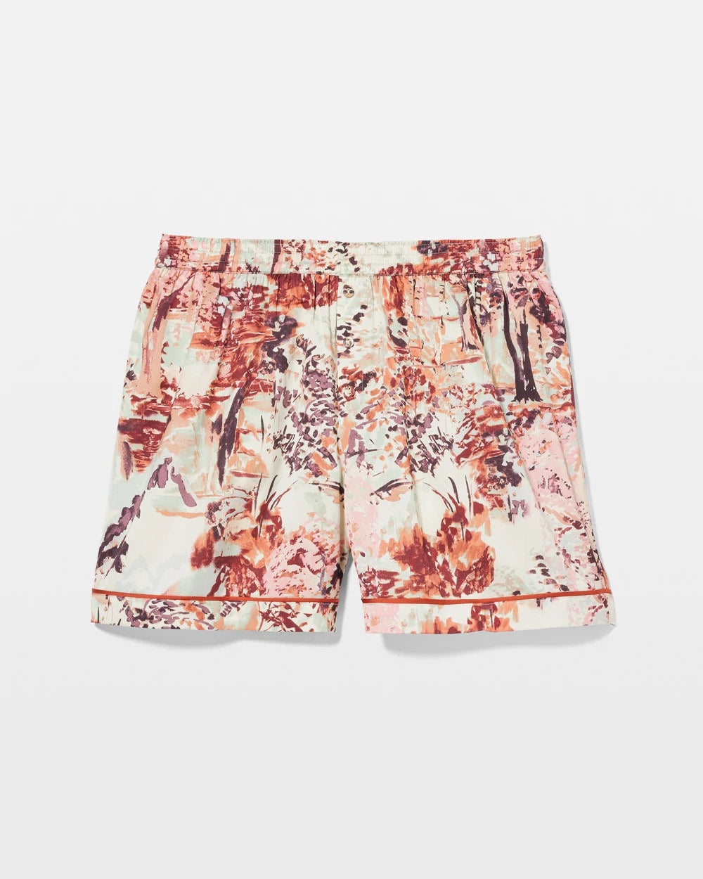 Piped Pajama Shorts