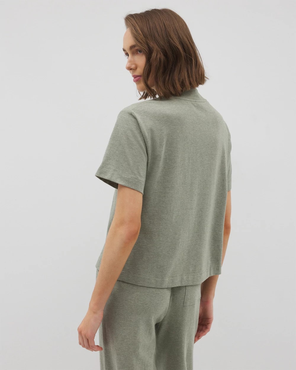 Button-Front Pajama Tee