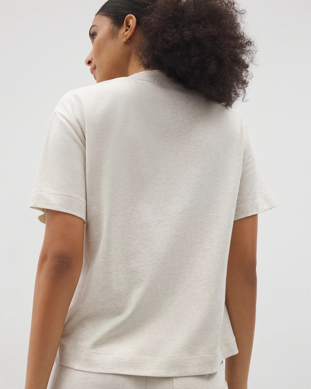 Button-Front Pajama Tee