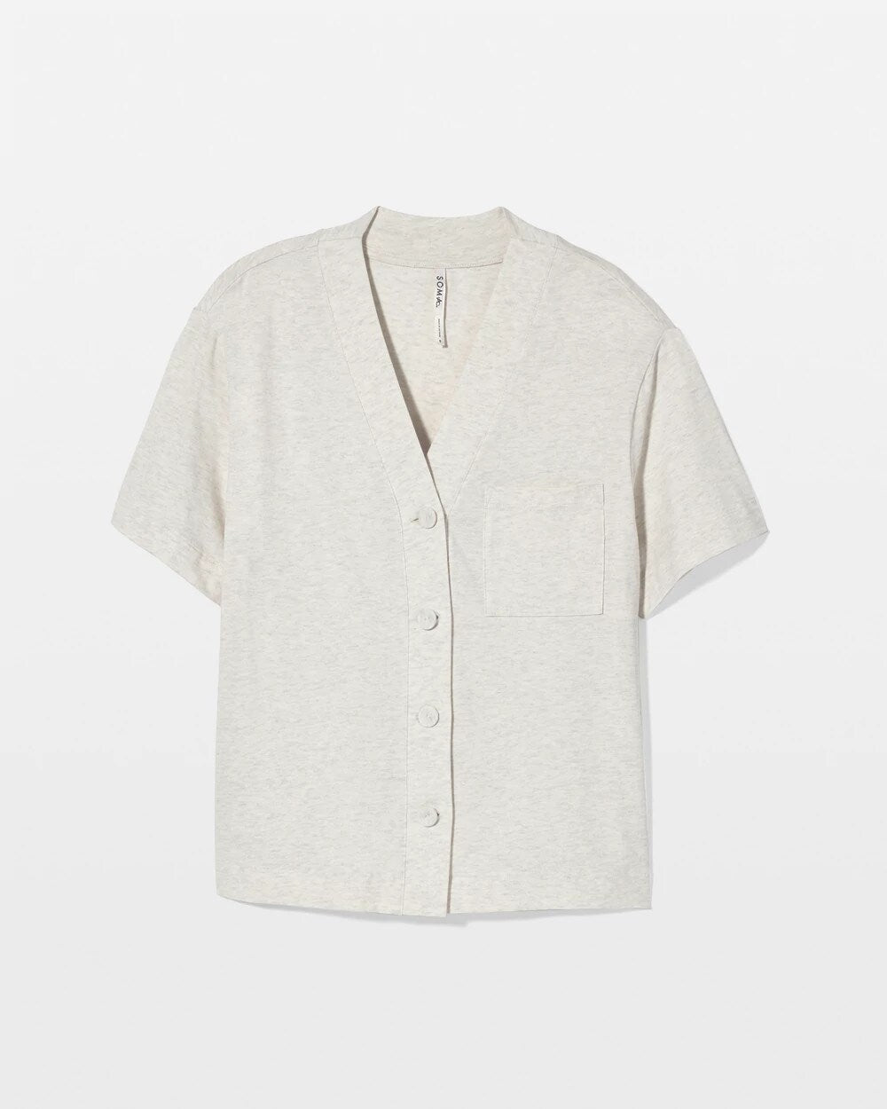 Button-Front Pajama Tee