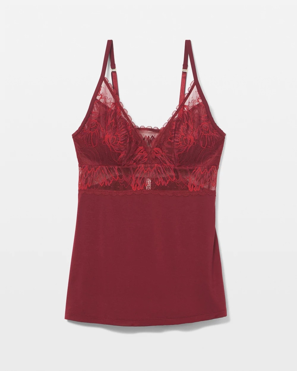 Pajama Cami With Plunge Necklline