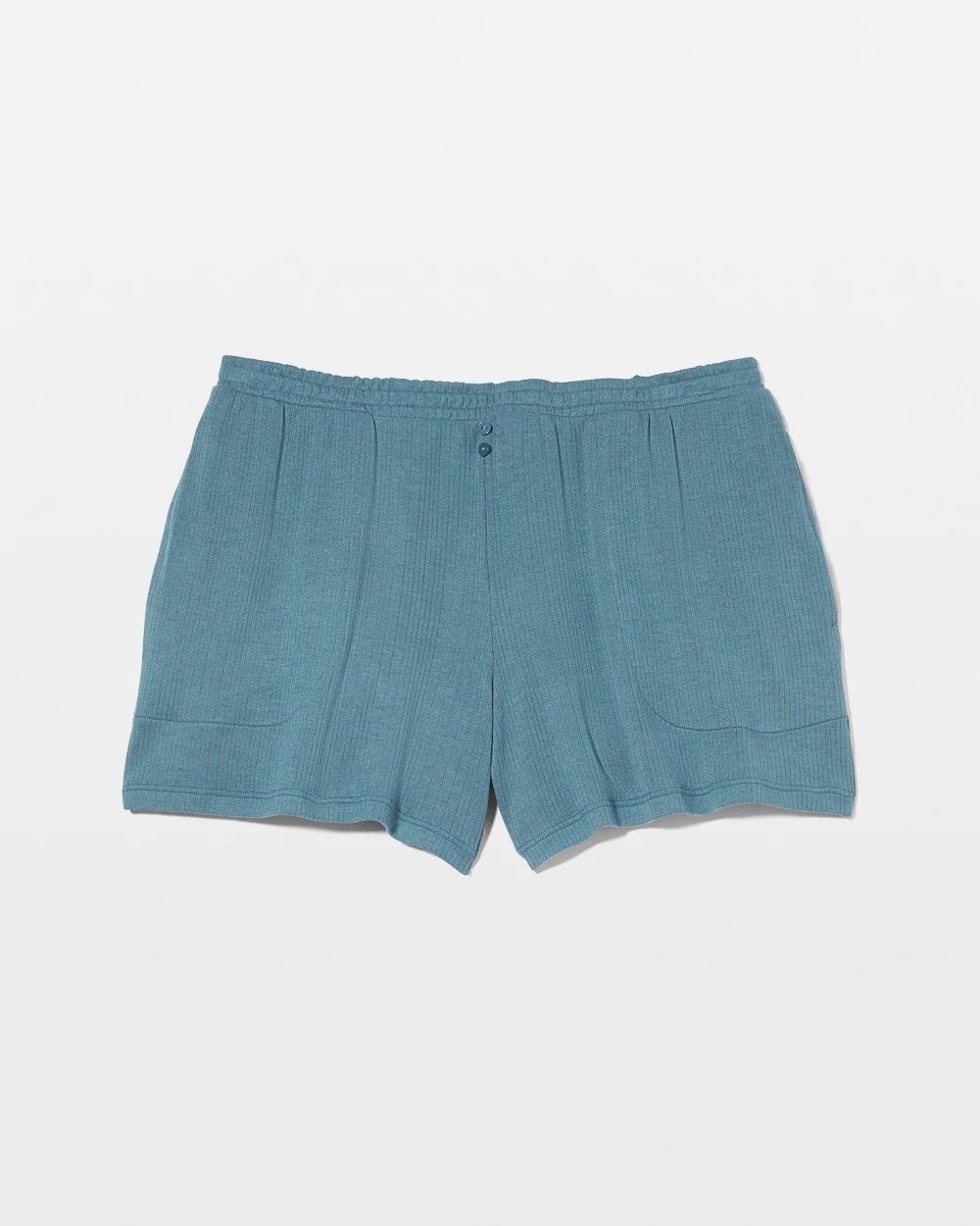 Lightweight Rib Knit Pajama Shorts