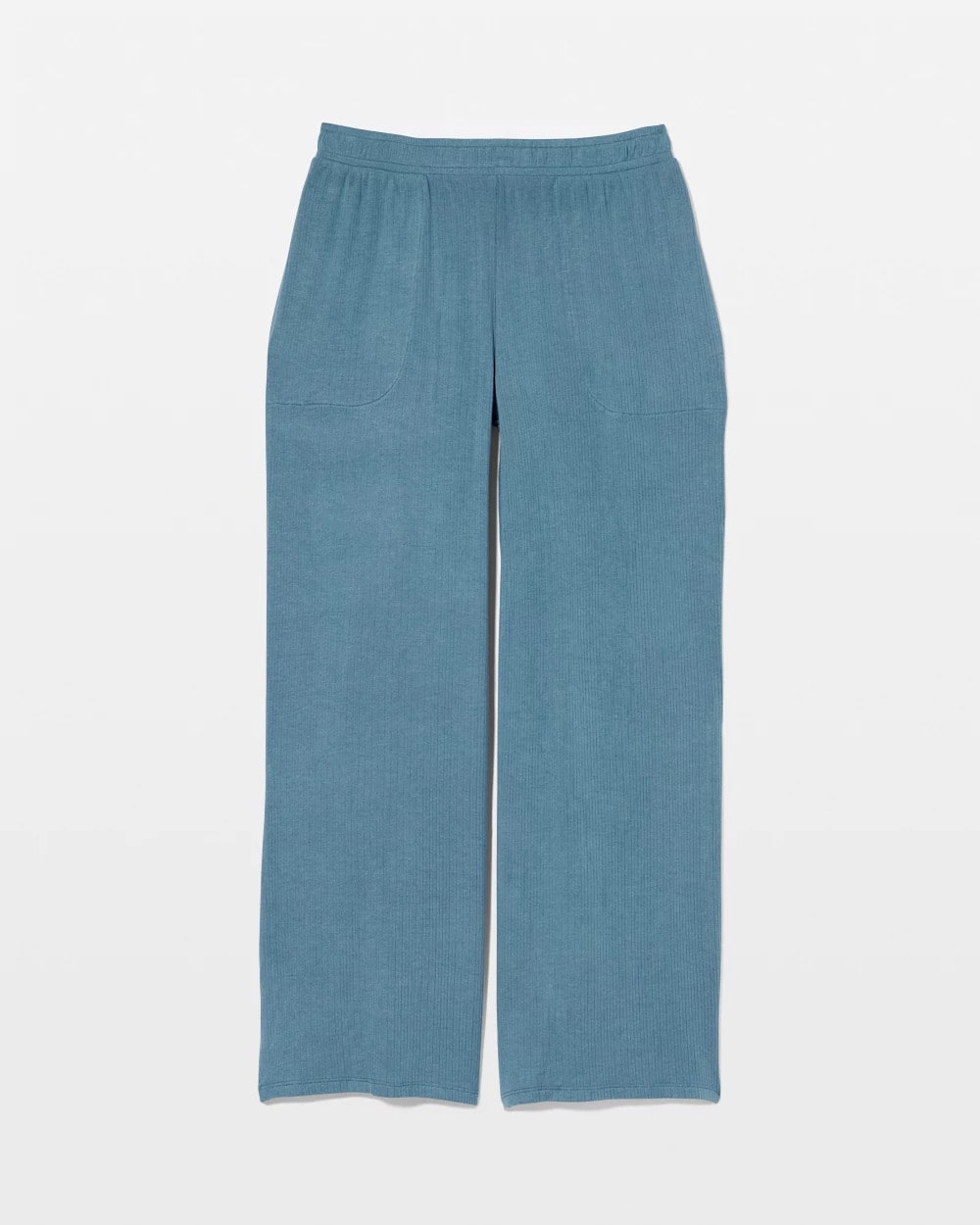 Lightweight Rib Knit Wide Leg Pajama Pants