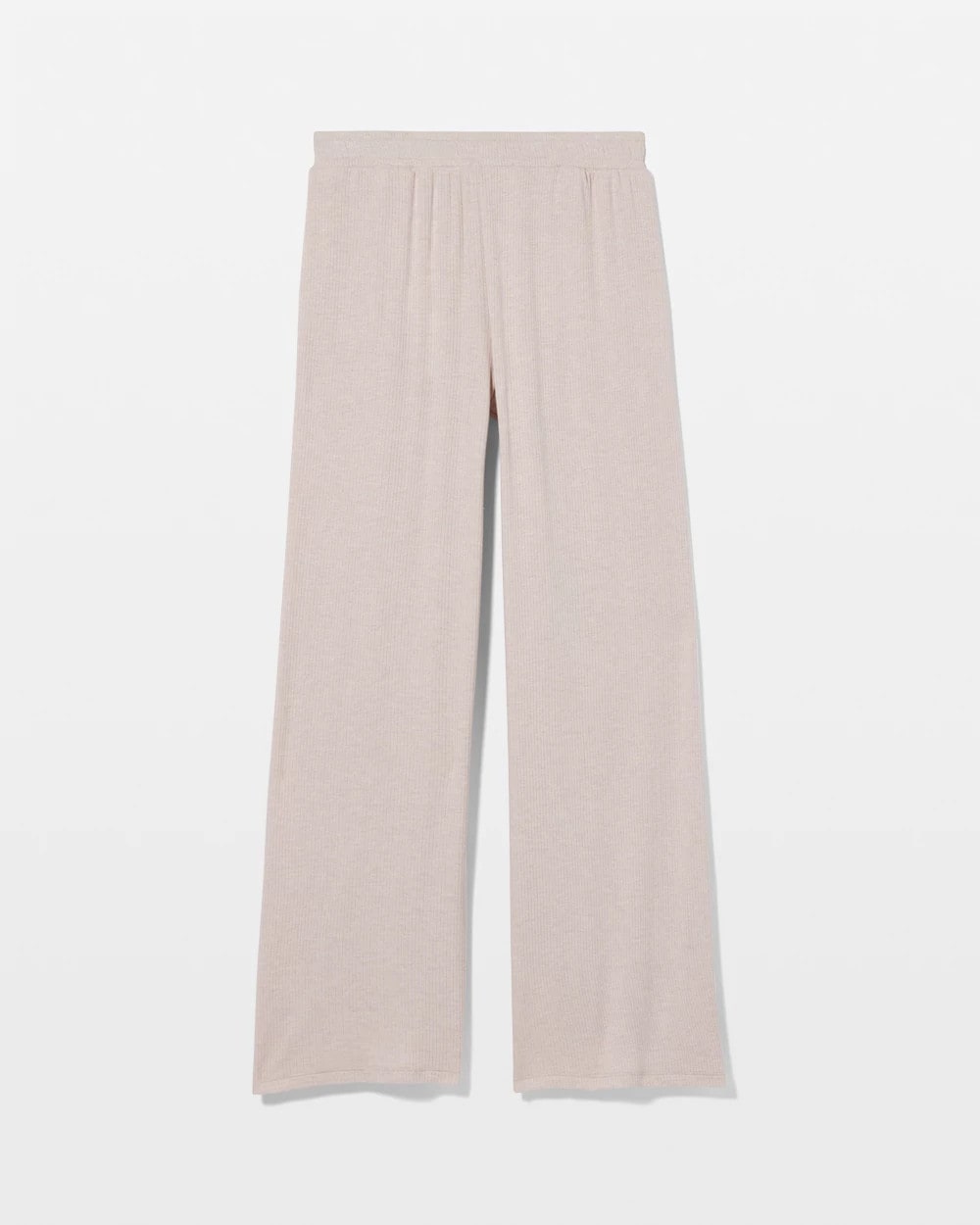 Lightweight Rib Knit Wide Leg Pajama Pants