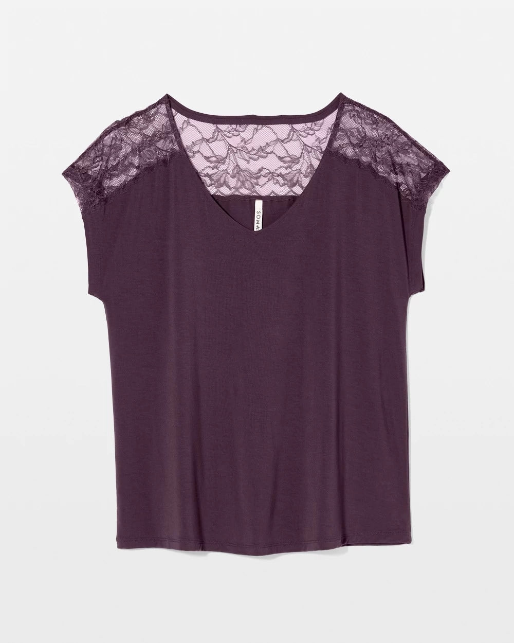 Short Sleeve Lace Pajama Tee
