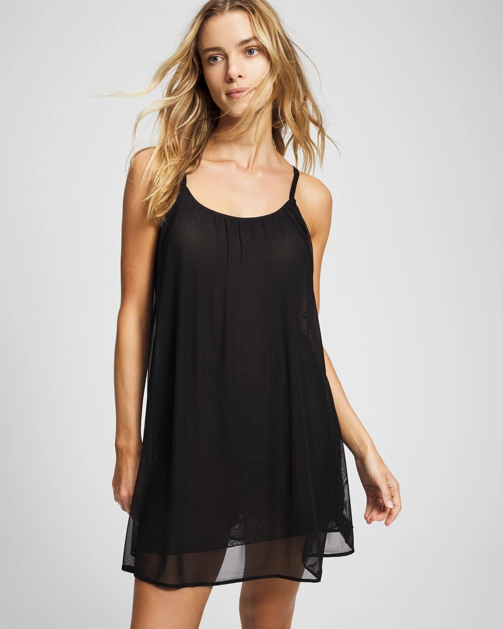 Mesh Ruched Chemise