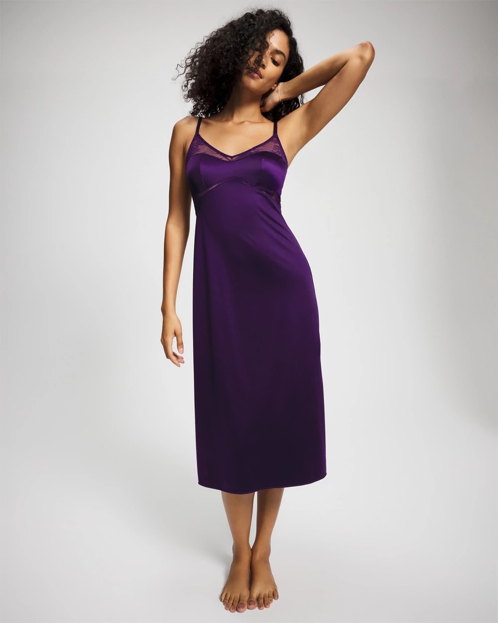 Lace Midi Nightgown