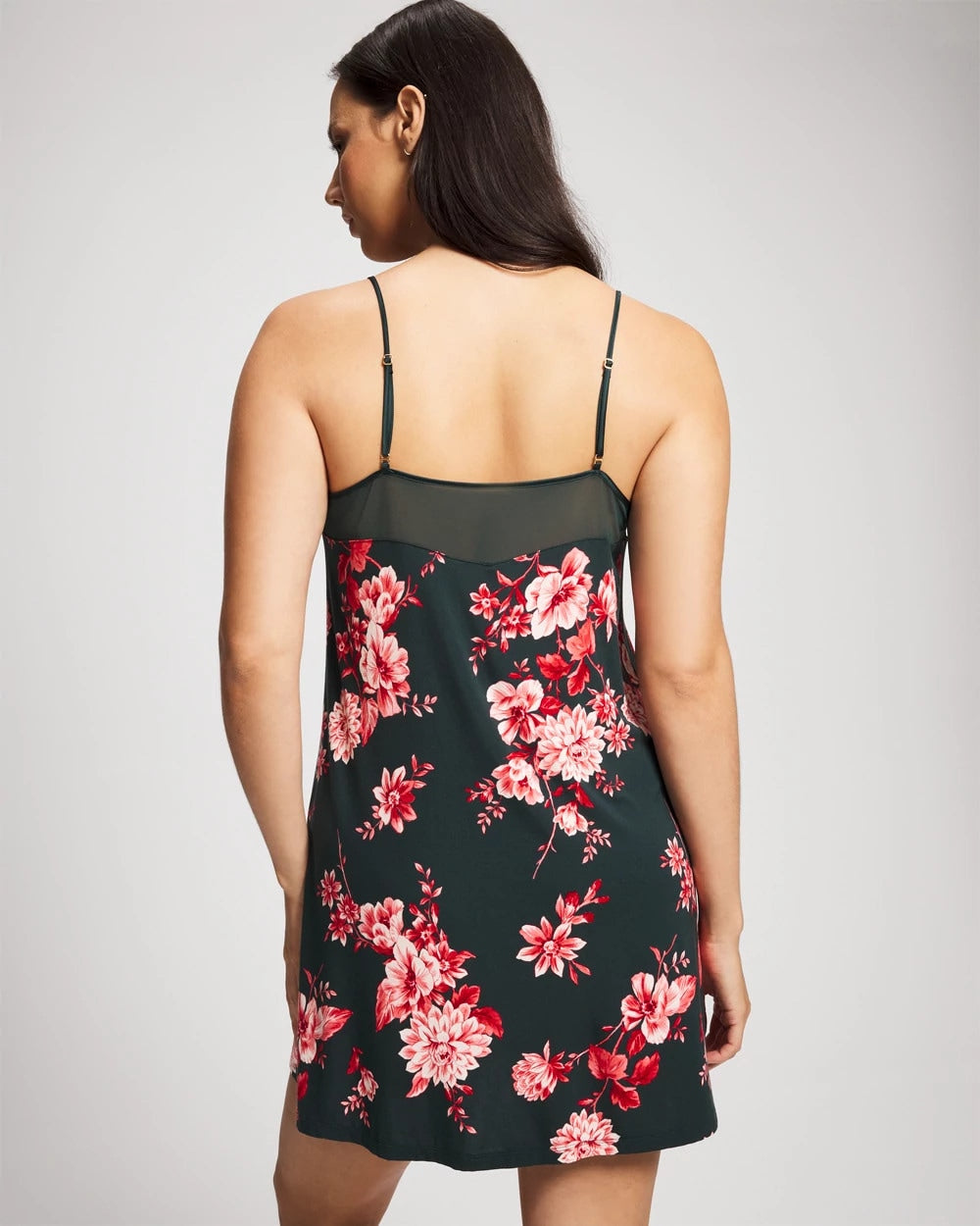 Mesh Trim Chemise