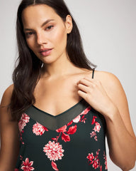 Mesh Trim Chemise
