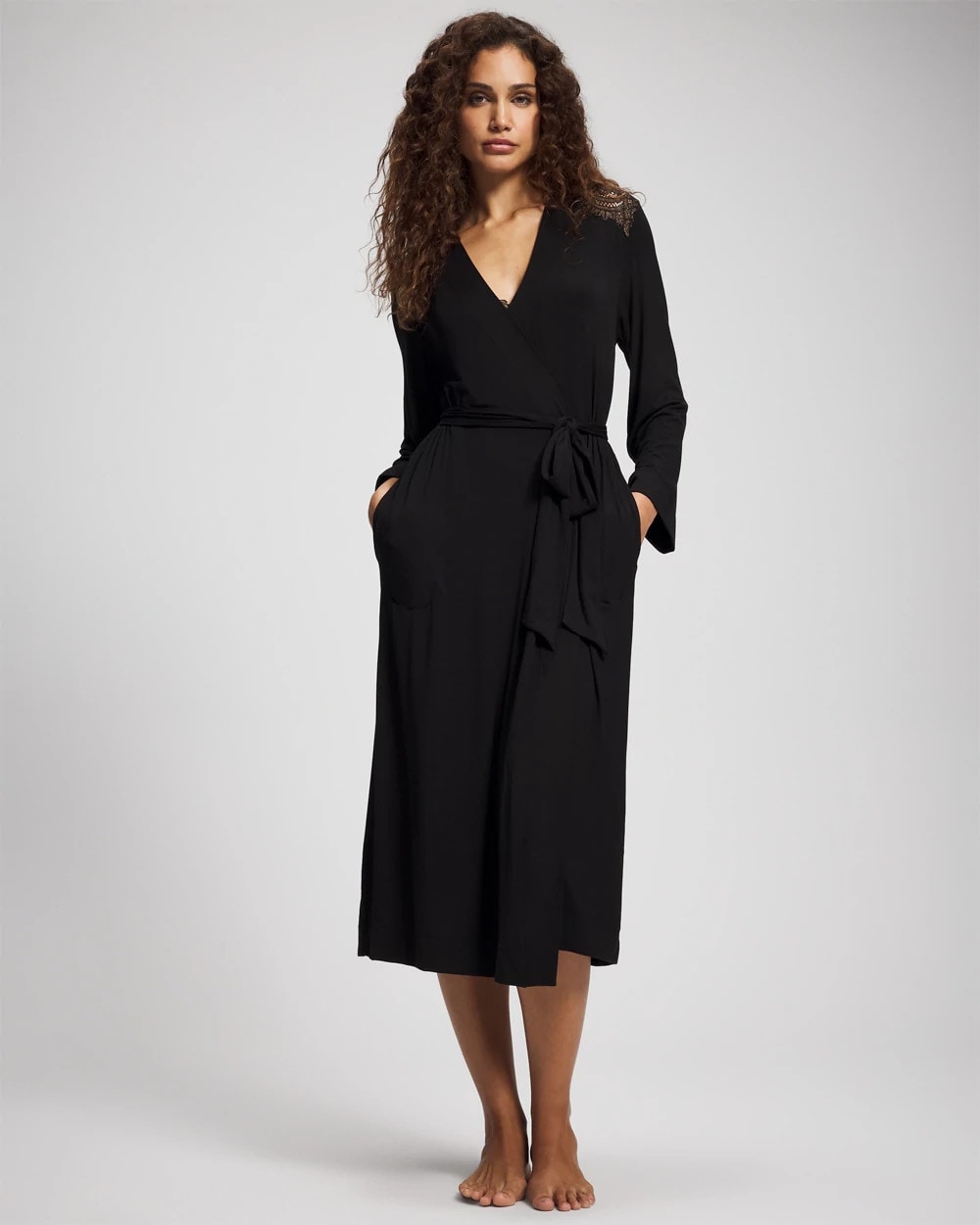 Long Robe with Lace