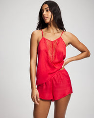 Lace Trim Pajama Short