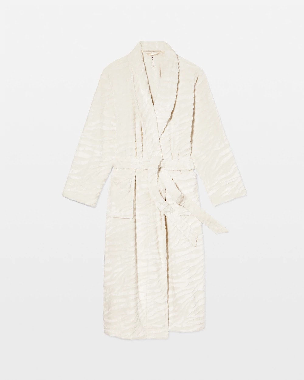 Textured Plush Long Robe