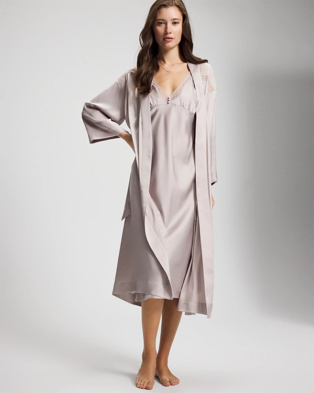 Lace Long Robe
