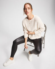 Mix Stitch Crew Neck Sweater
