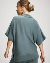 Premier Knit Sweater Collared Top