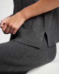 Premier Knit Sweater Turtleneck Sleeveless Top