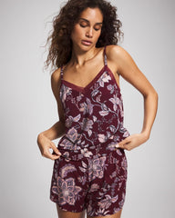 Lace Trim Pajama Cami