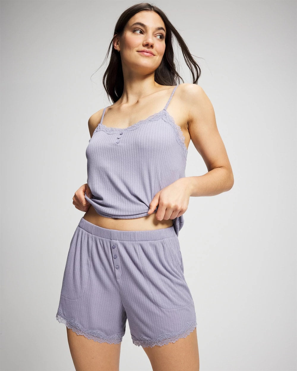 Pointelle Pajama Short
