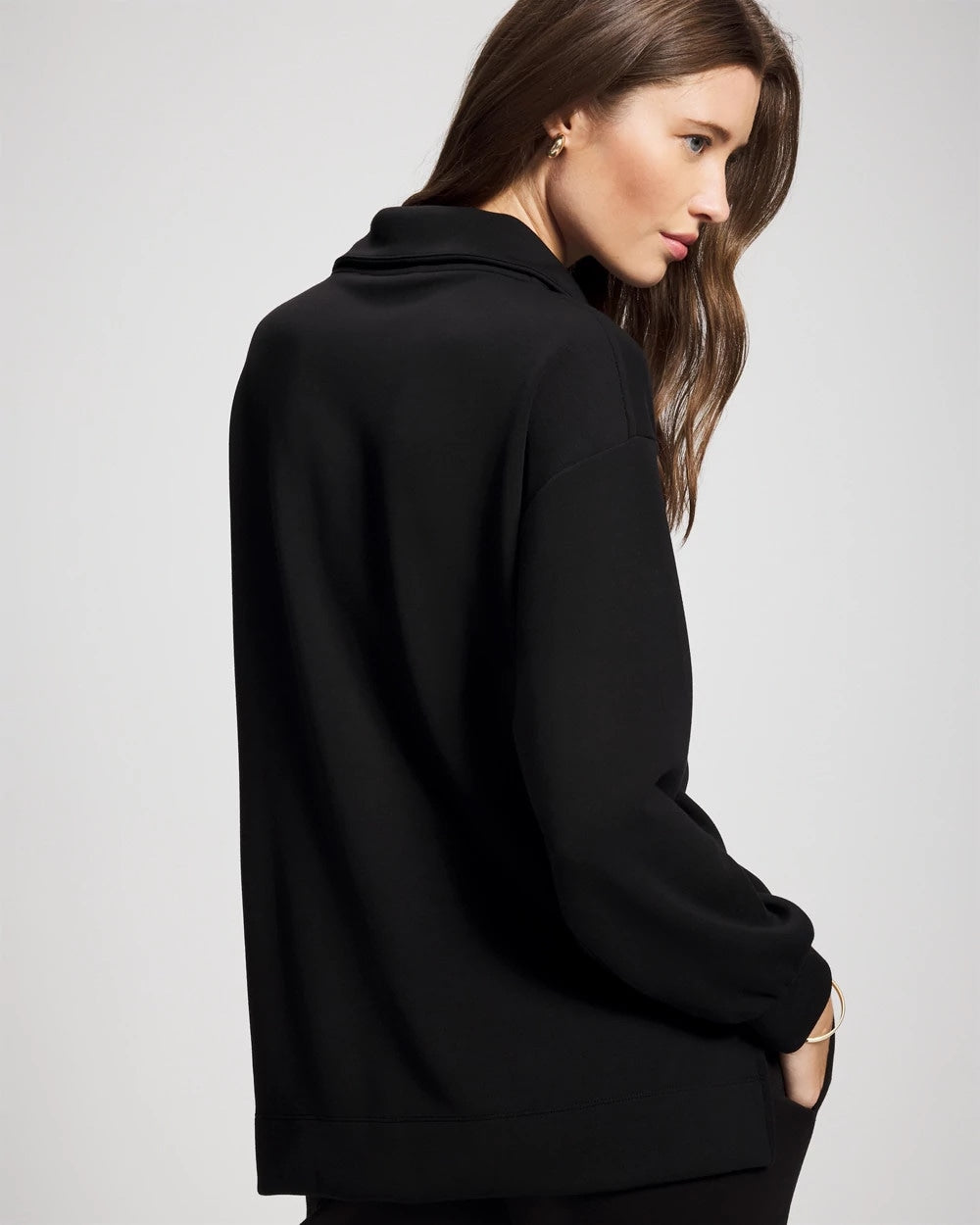 Modern Modal Quarter Zip Sweatshirt
