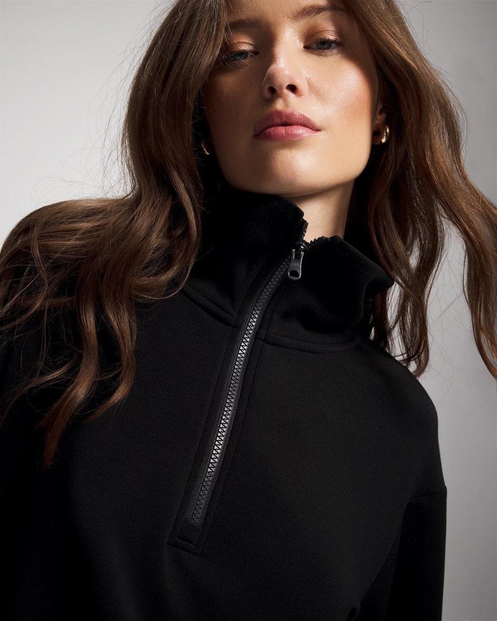 Modern Modal Quarter Zip Sweatshirt