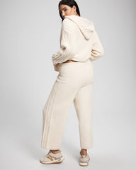 Cable Knit Plush Ankle Pant